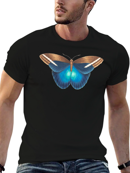 Butterfly Graphic Tee - Stylish Black T-Shirt