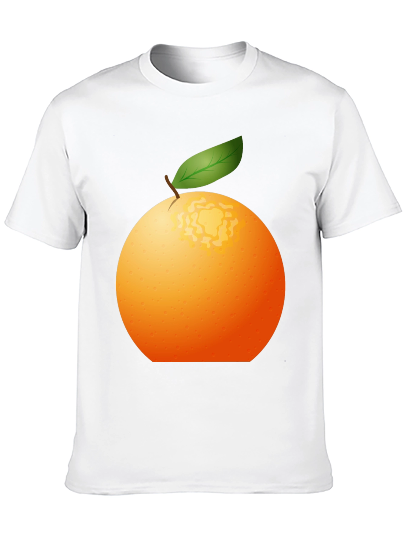 Orange Graphic Tee - Fresh Fruit Design