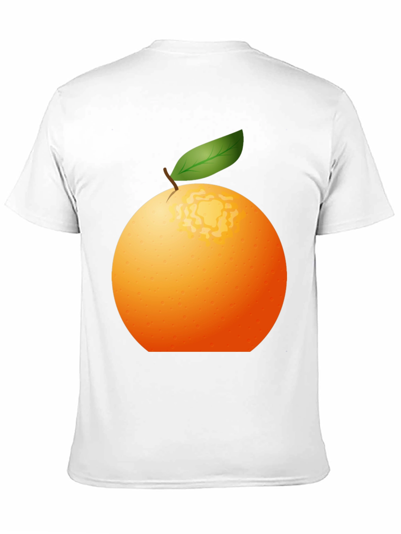 Orange Graphic Tee - Fresh Fruit Design