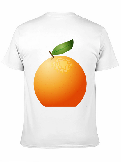 Orange Graphic Tee - Fresh Fruit Design