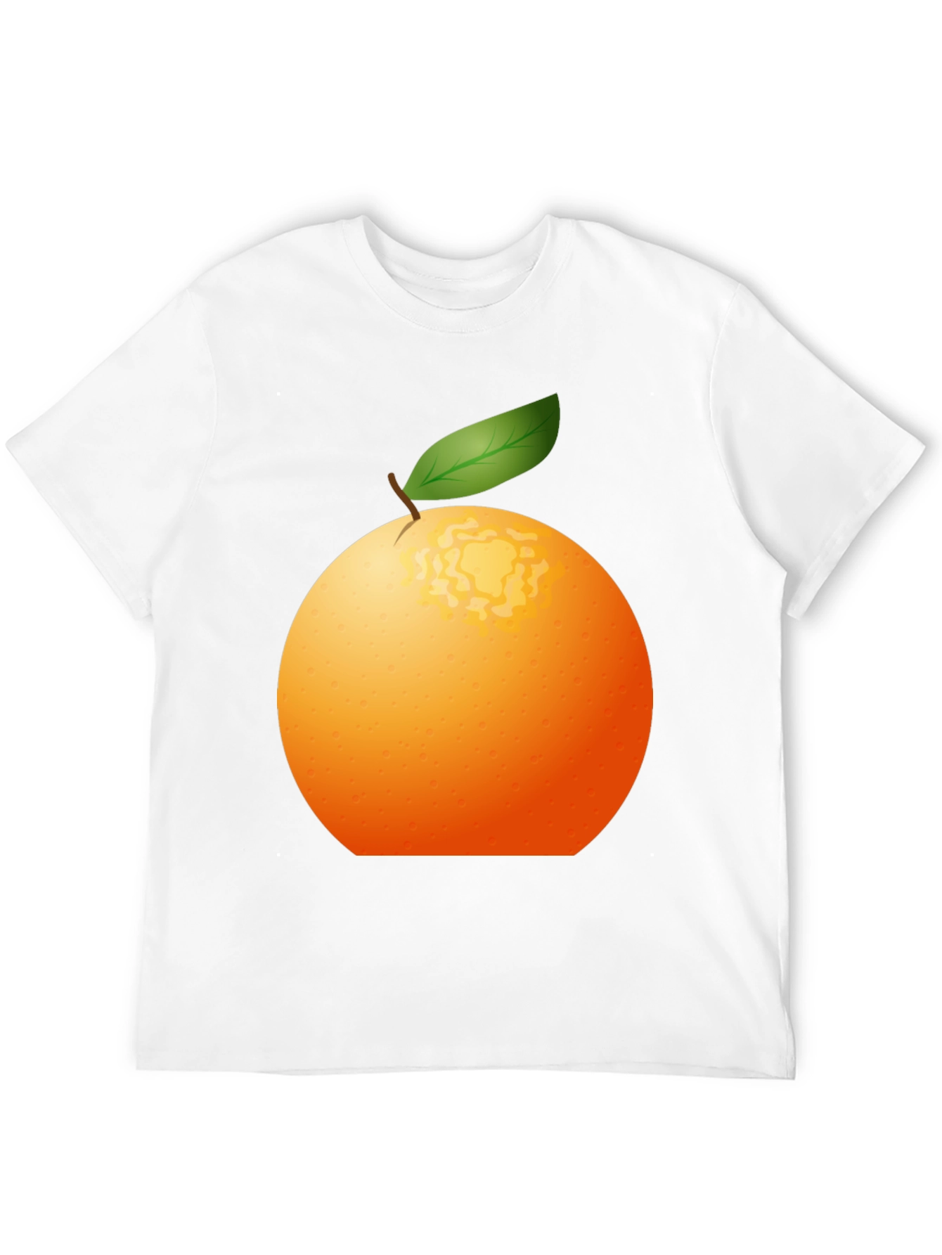 Orange Graphic Tee - Fresh Fruit Design