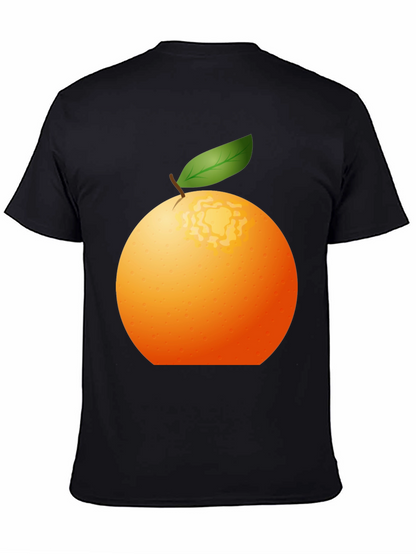 Orange Graphic Tee - Fresh Fruit Design