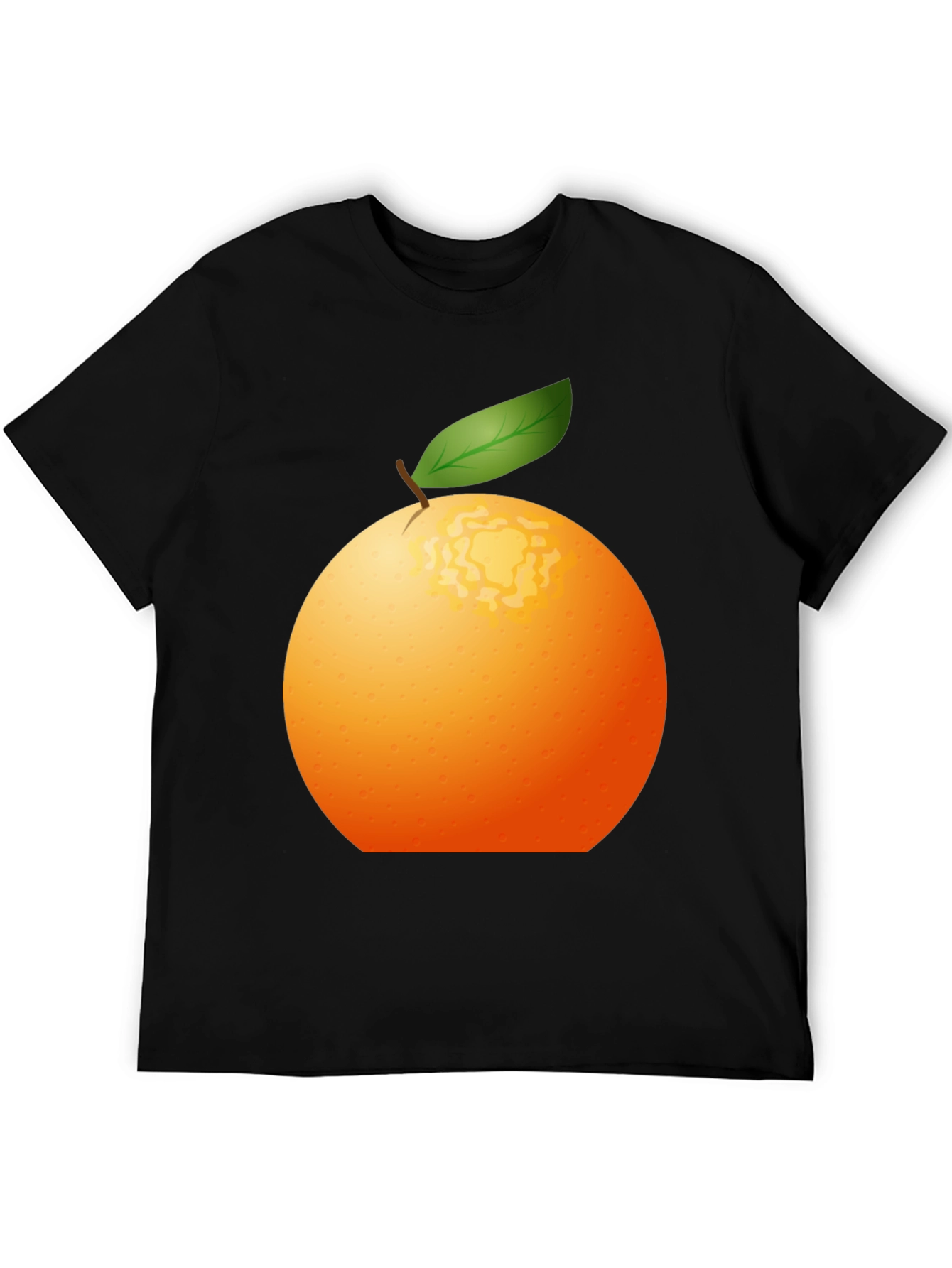 Orange Graphic Tee - Fresh Fruit Design