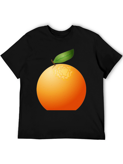 Orange Graphic Tee - Fresh Fruit Design