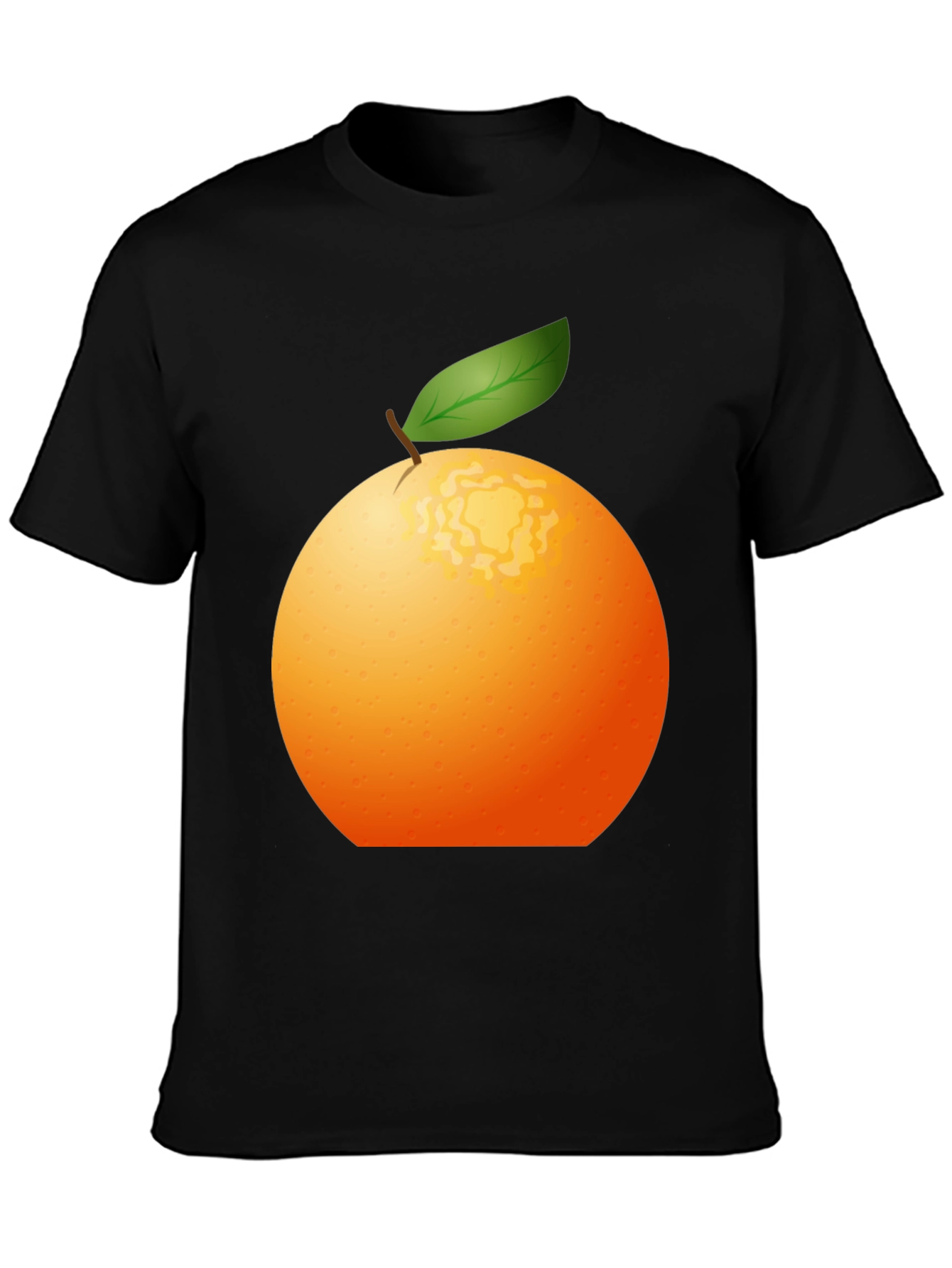 Orange Graphic Tee - Fresh Fruit Design