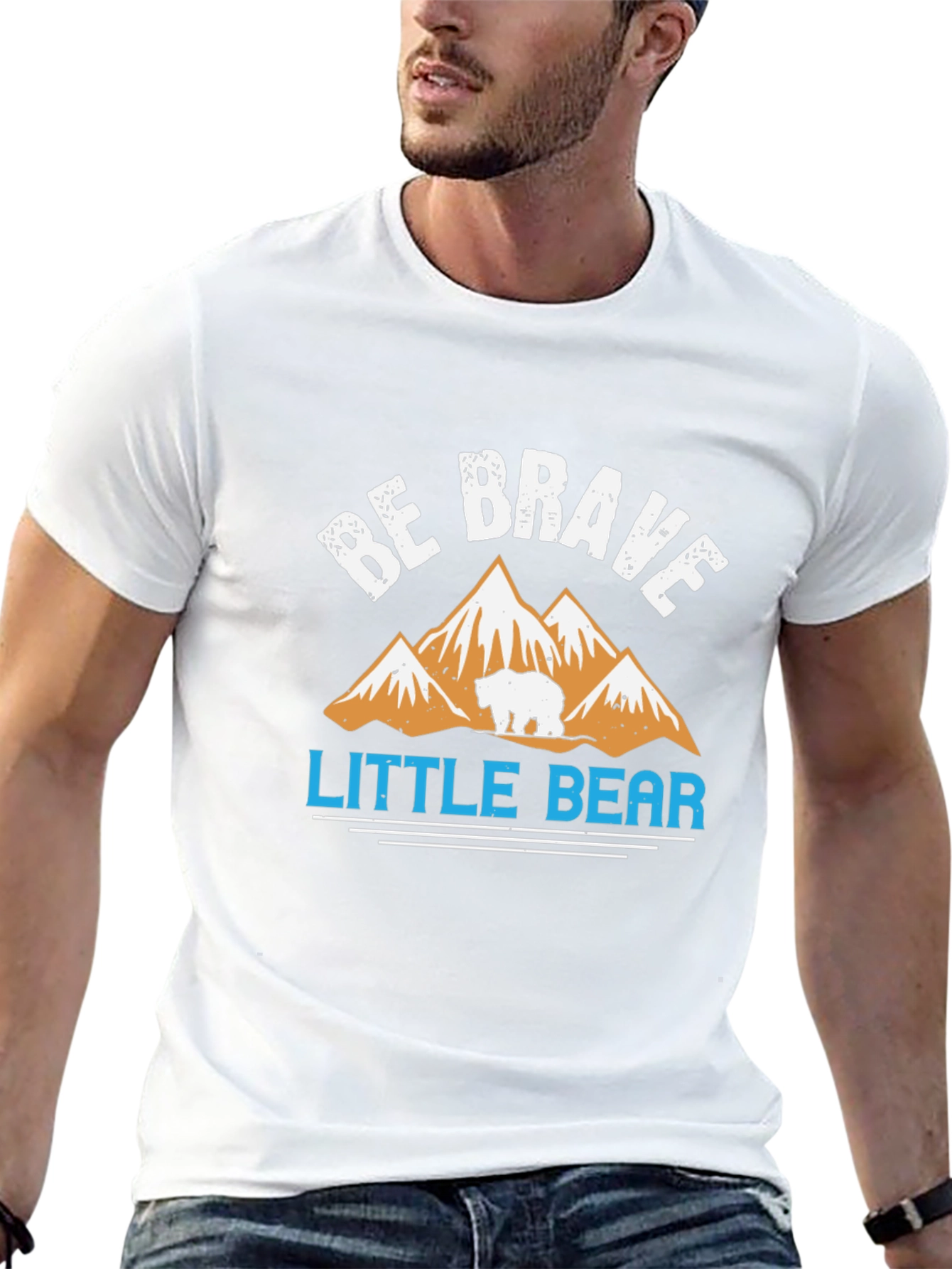 Be Brave Little Bear Graphic T-Shirt