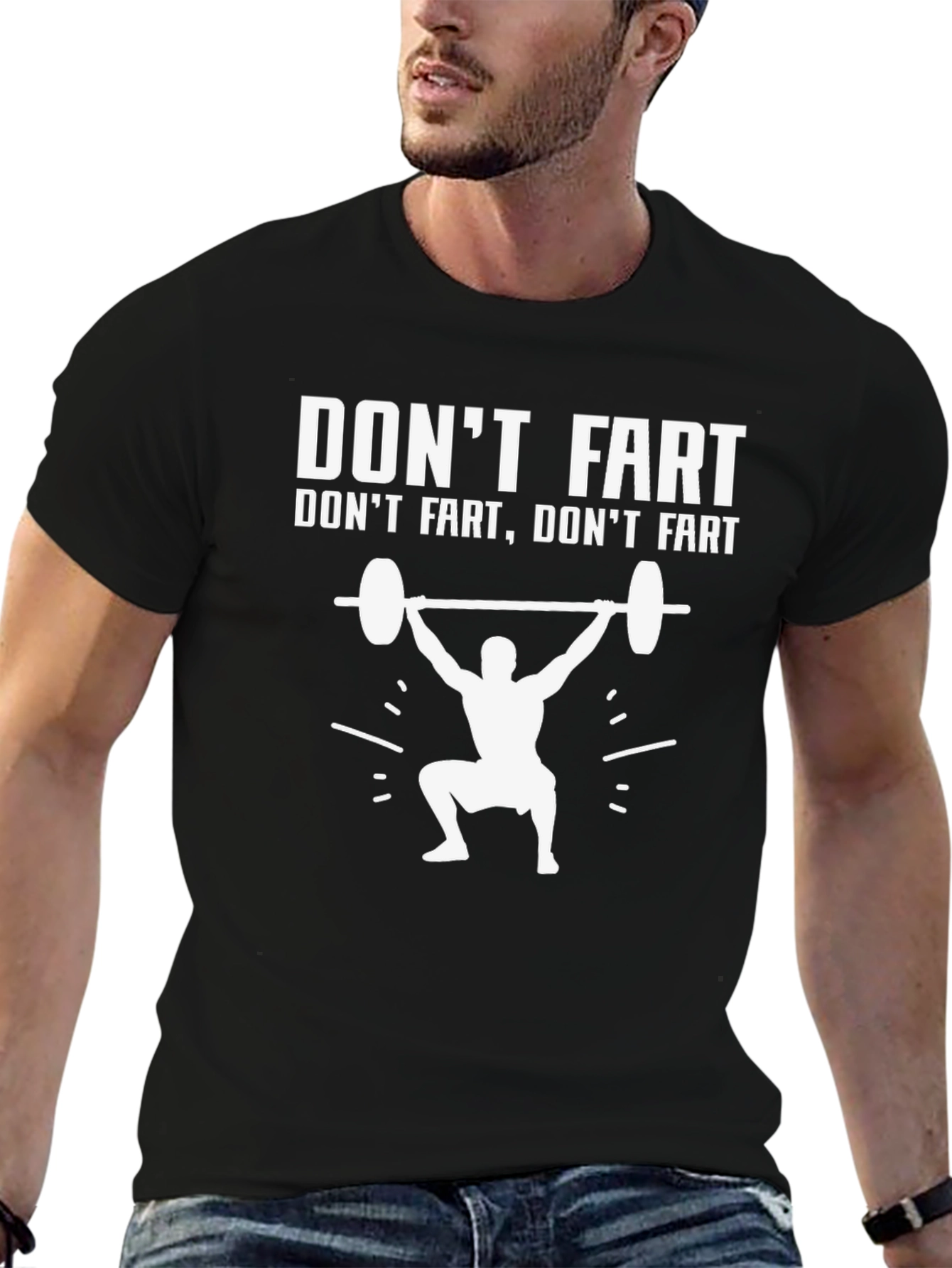 Dont Fart Gym T-Shirt Funny Workout Tee
