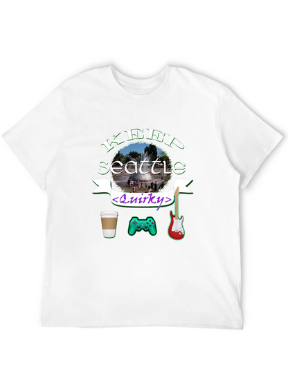 Keep Seattle Quirky T-Shirt Coffee Gaming Music