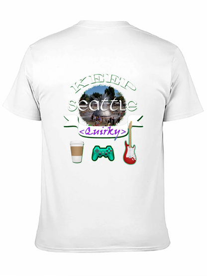 Keep Seattle Quirky T-Shirt Coffee Gaming Music