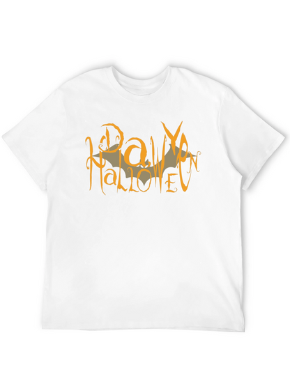 Raw Halloween Graphic Tee - Mens Black Cotton Shirt