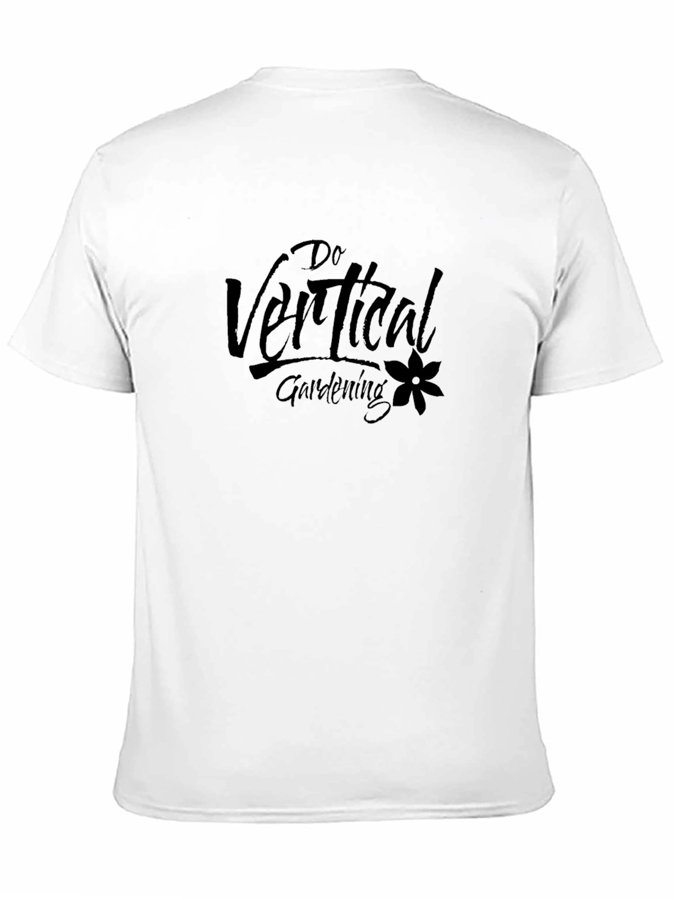 Do Vertical Gardening Black Graphic T-Shirt