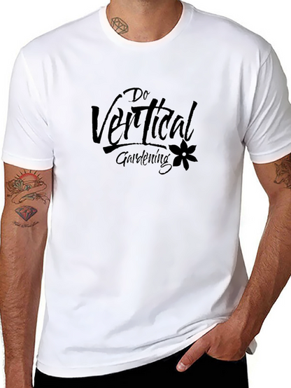 Do Vertical Gardening Black Graphic T-Shirt