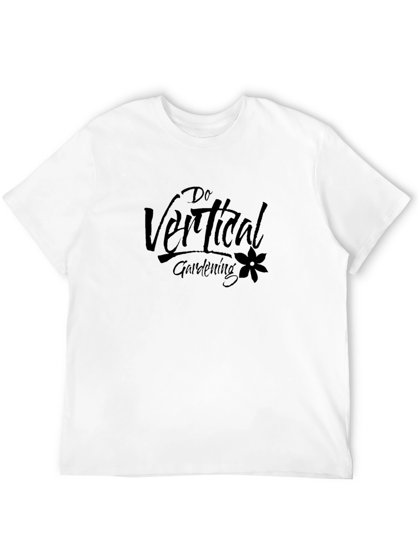 Do Vertical Gardening Black Graphic T-Shirt