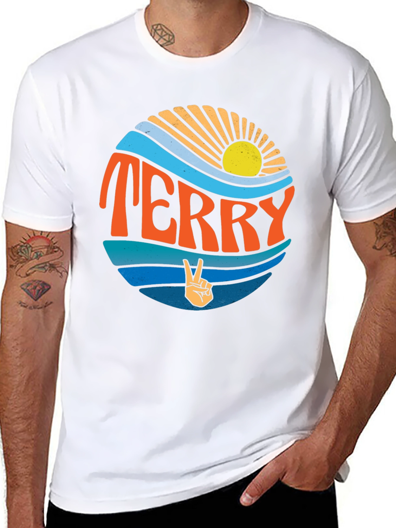 Terry Retro T-Shirt Groovy 70s Style