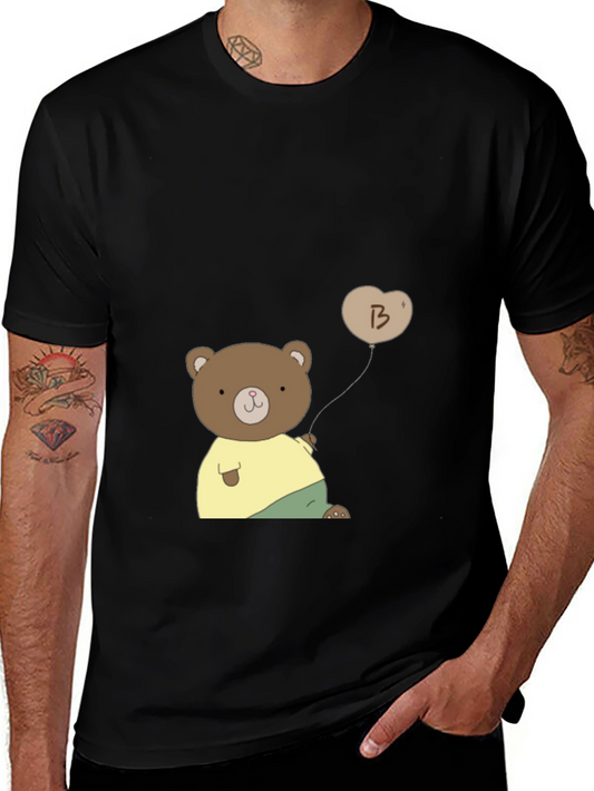 Cute Bear with Balloon Graphic Tee