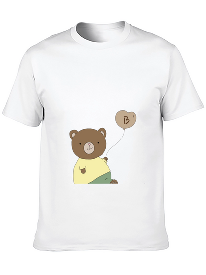 Cute Bear with Balloon Graphic Tee