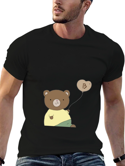 Cute Bear with Balloon Graphic Tee
