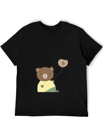 Cute Bear with Balloon Graphic Tee