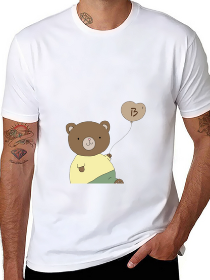 Cute Bear with Balloon Graphic Tee