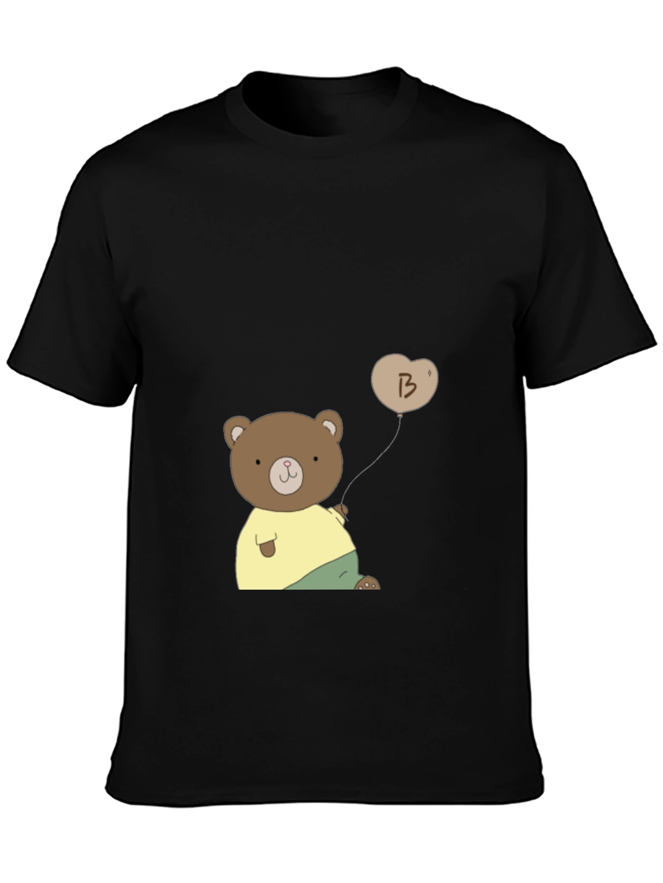 Cute Bear with Balloon Graphic Tee