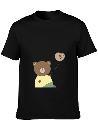 Cute Bear with Balloon Graphic Tee
