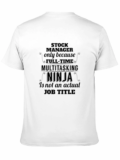 Stock Manager Ninja Graphic T-Shirt