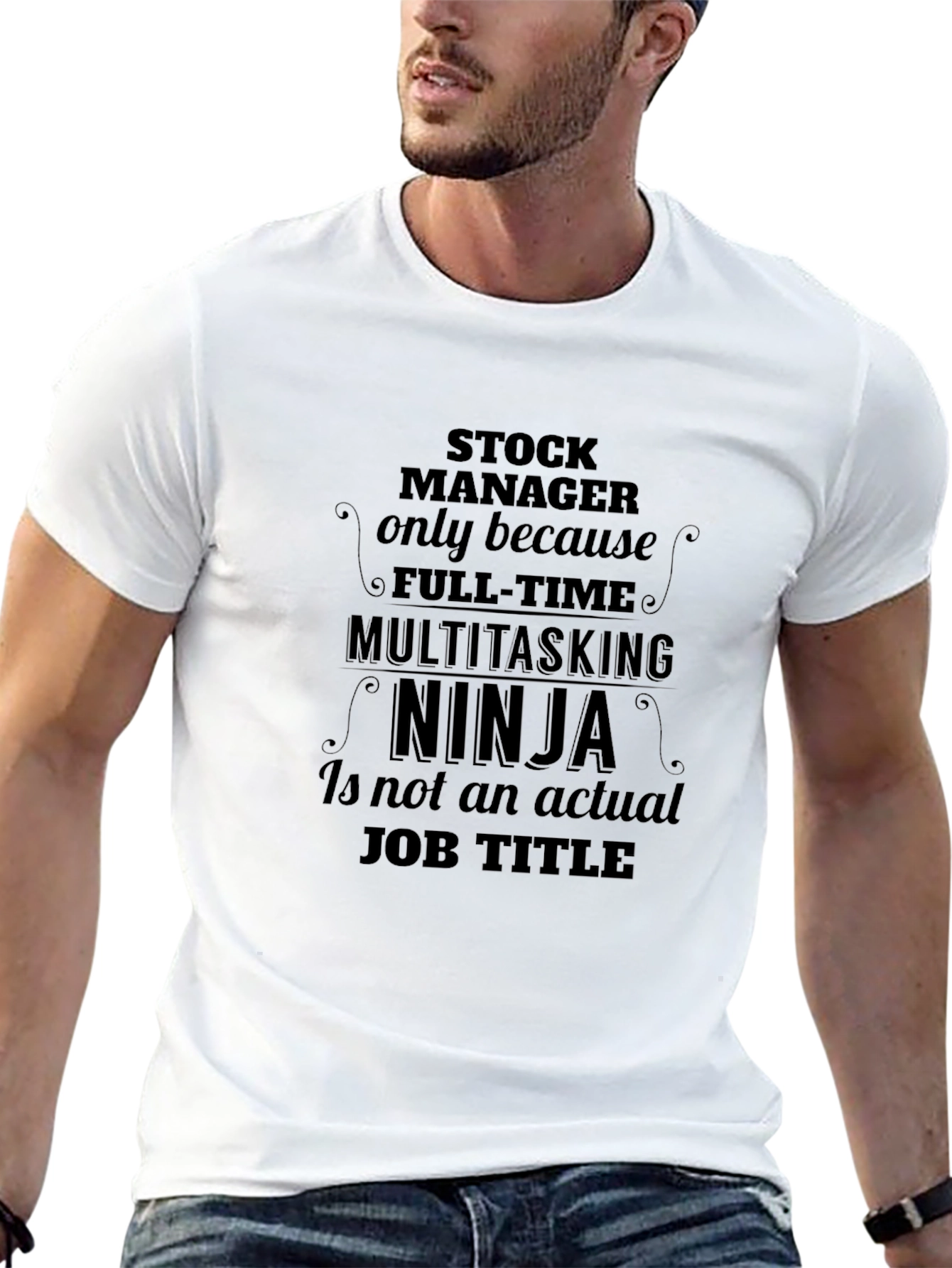 Stock Manager Ninja Graphic T-Shirt