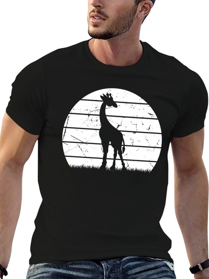 Giraffe Sunset T-Shirt