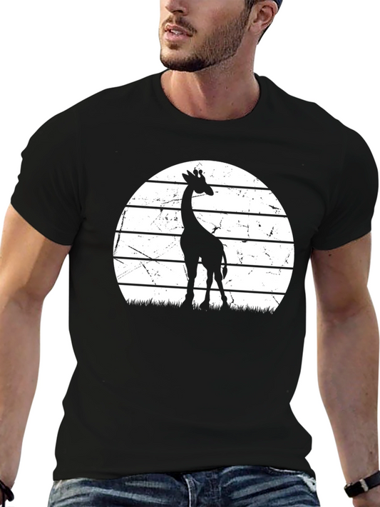 Giraffe Sunset T-Shirt