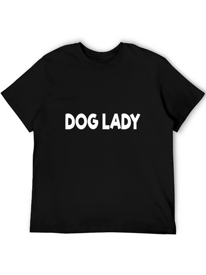 Dog Lady T-Shirt - Unisex Black Tee