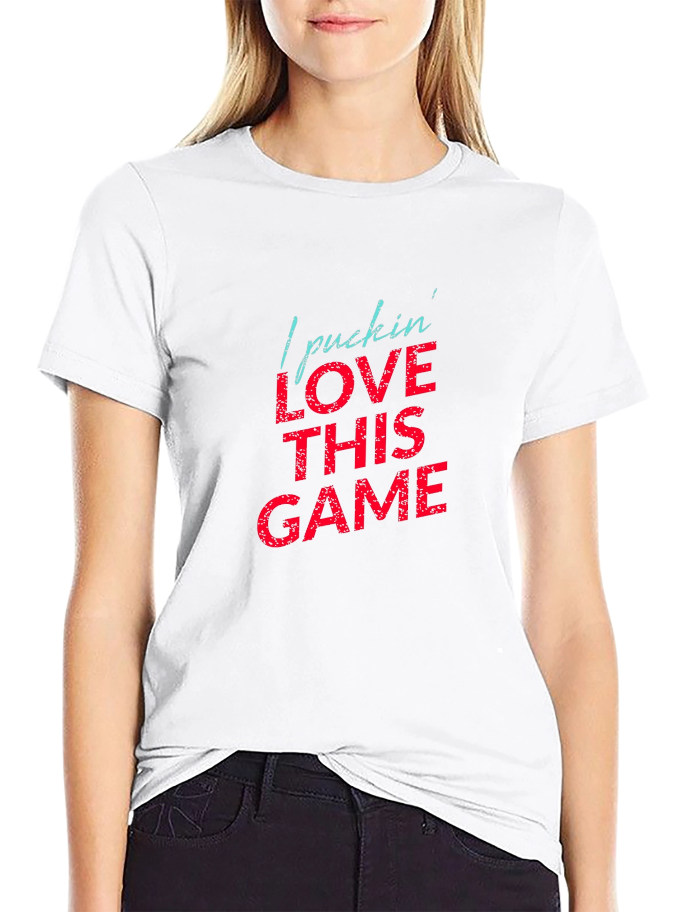 Hockey Fan T-Shirt - I Pucking Love This Game