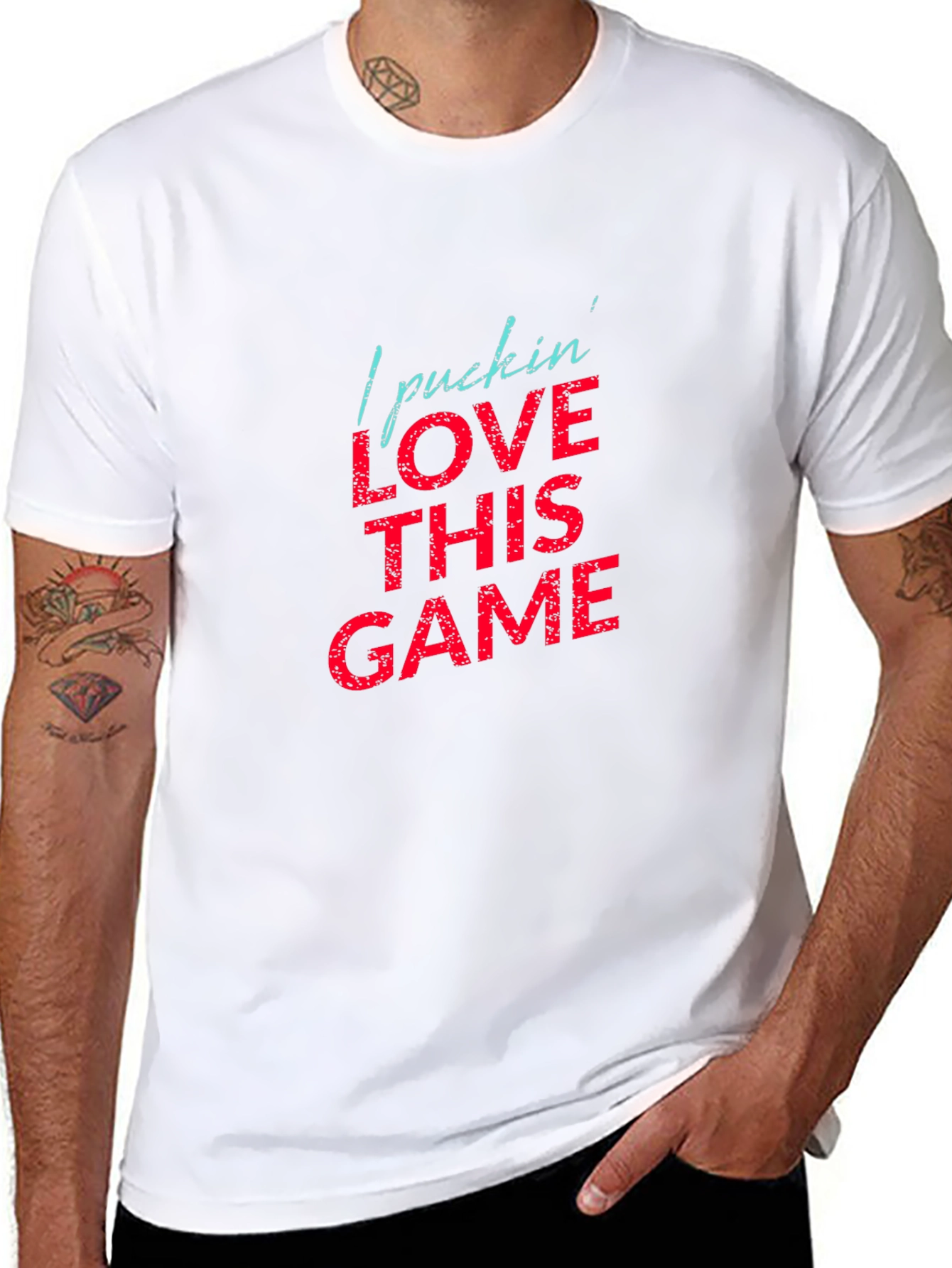 Hockey Fan T-Shirt - I Pucking Love This Game
