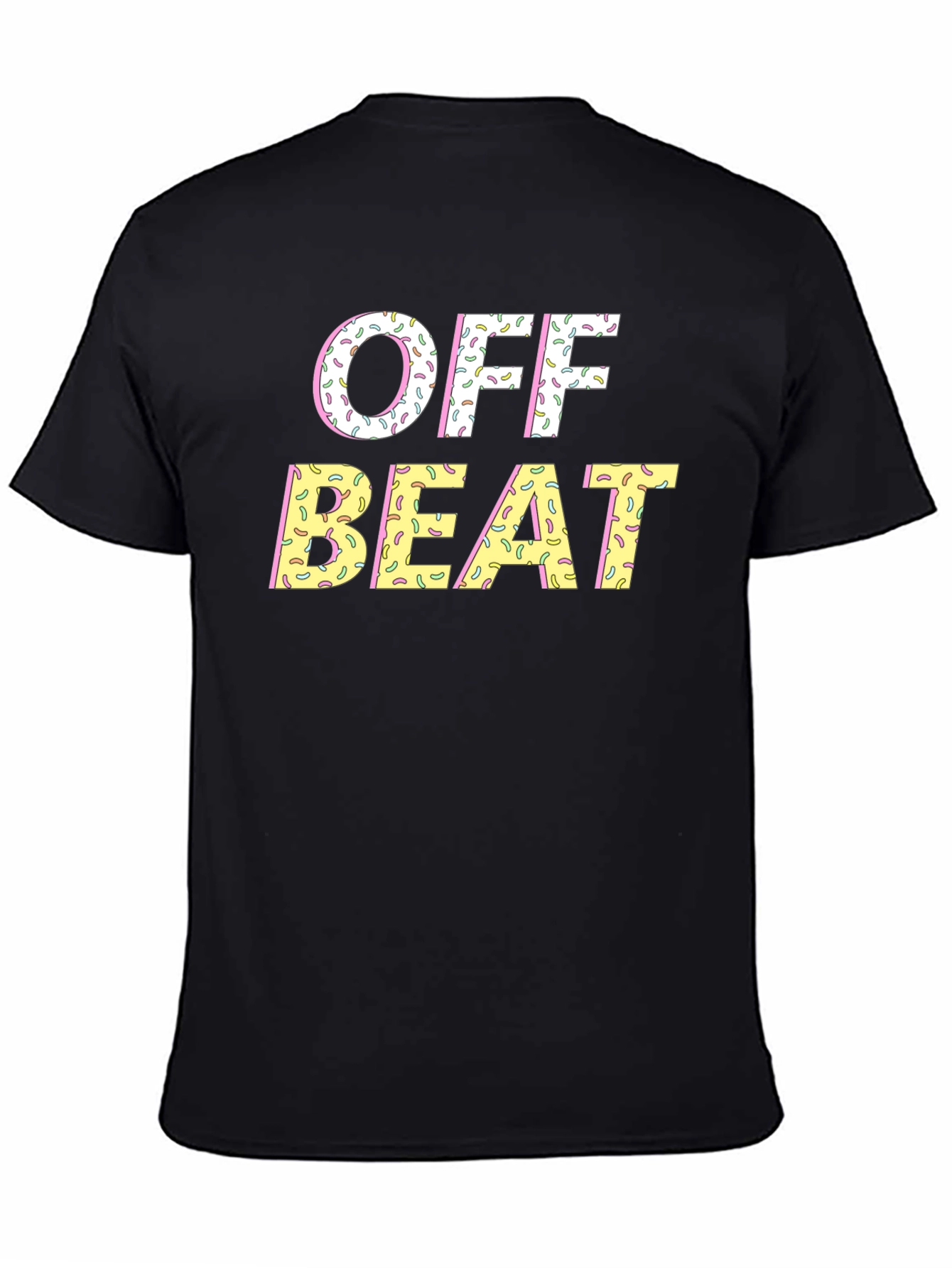 Off Beat Sprinkled T-Shirt - Novelty Graphic Tee