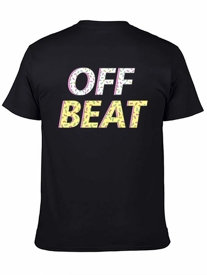 Off Beat Sprinkled T-Shirt - Novelty Graphic Tee