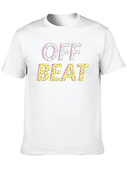 Off Beat Sprinkled T-Shirt - Novelty Graphic Tee