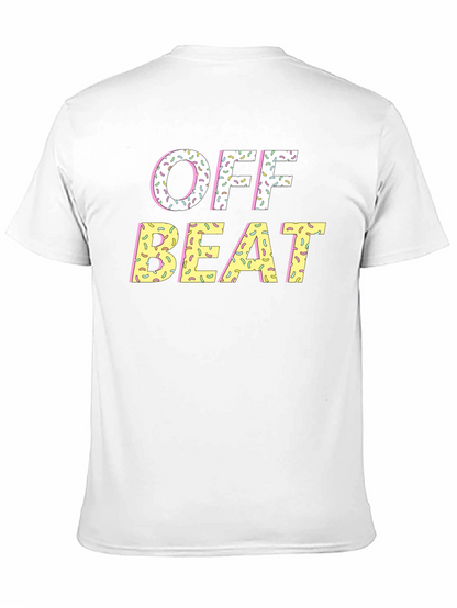 Off Beat Sprinkled T-Shirt - Novelty Graphic Tee