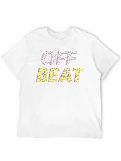 Off Beat Sprinkled T-Shirt - Novelty Graphic Tee