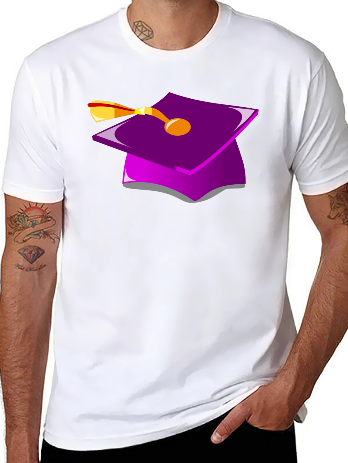 Graduation Cap Graphic T-Shirt