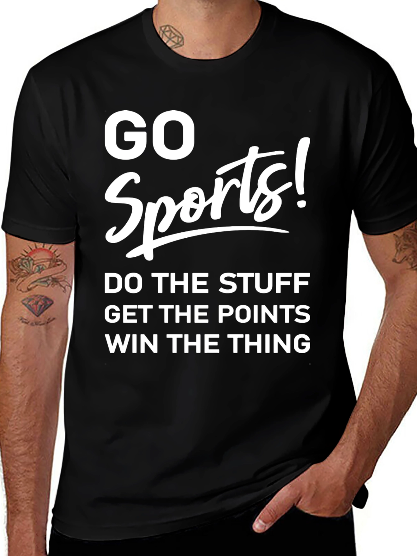 Go Sports! Novelty Graphic T-Shirt