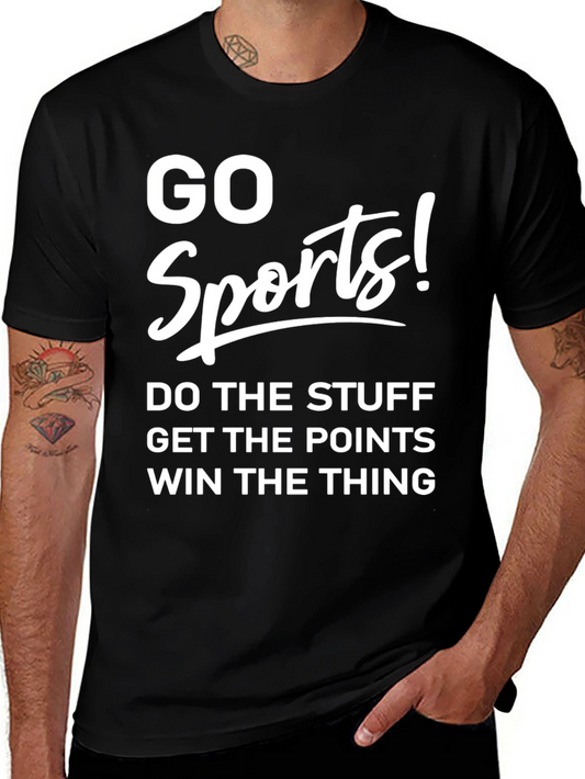 Go Sports! Novelty Graphic T-Shirt