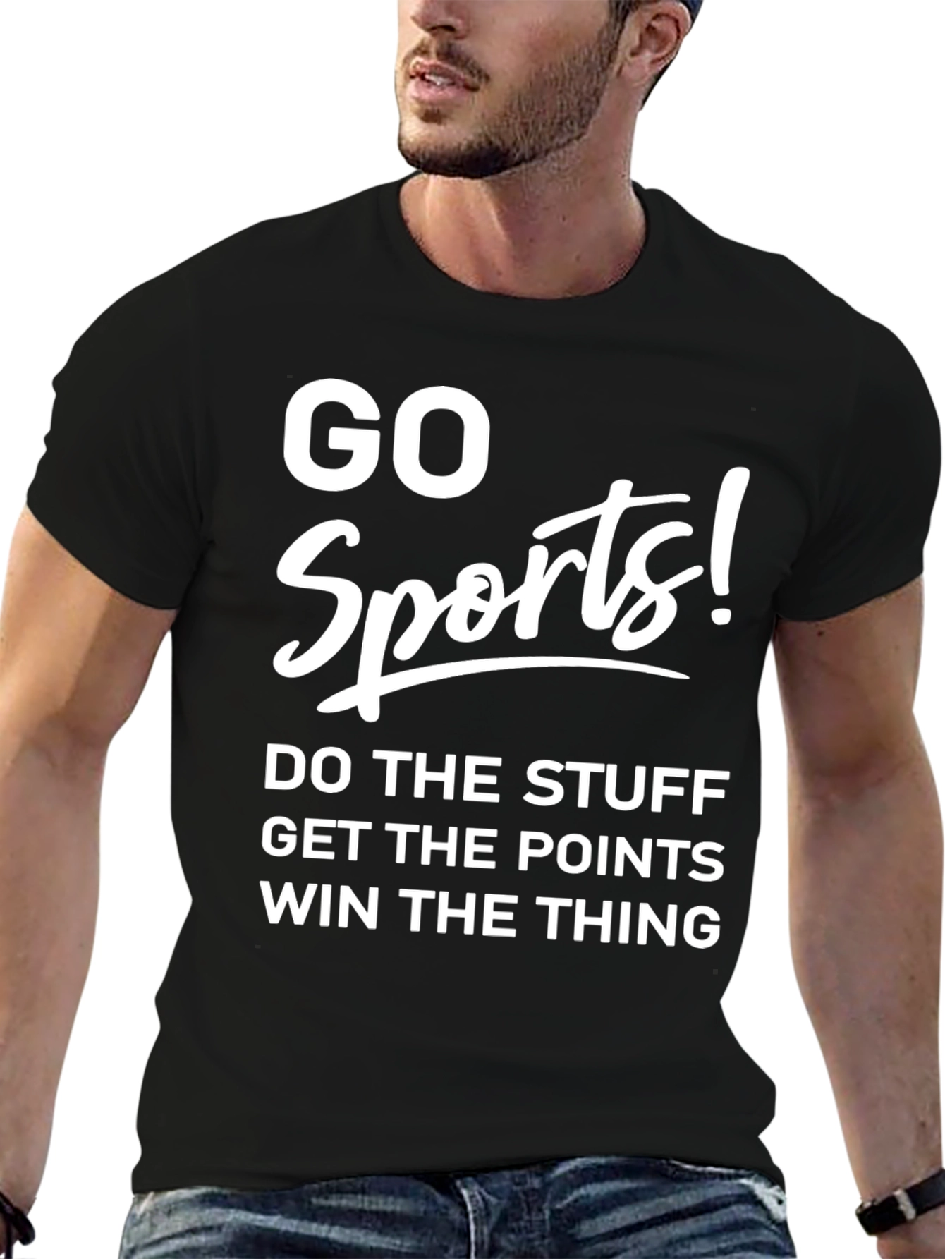 Go Sports! Novelty Graphic T-Shirt
