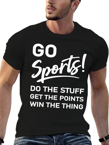 Go Sports! Novelty Graphic T-Shirt
