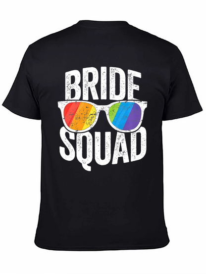 Bride Squad Rainbow Sunglasses T-Shirt
