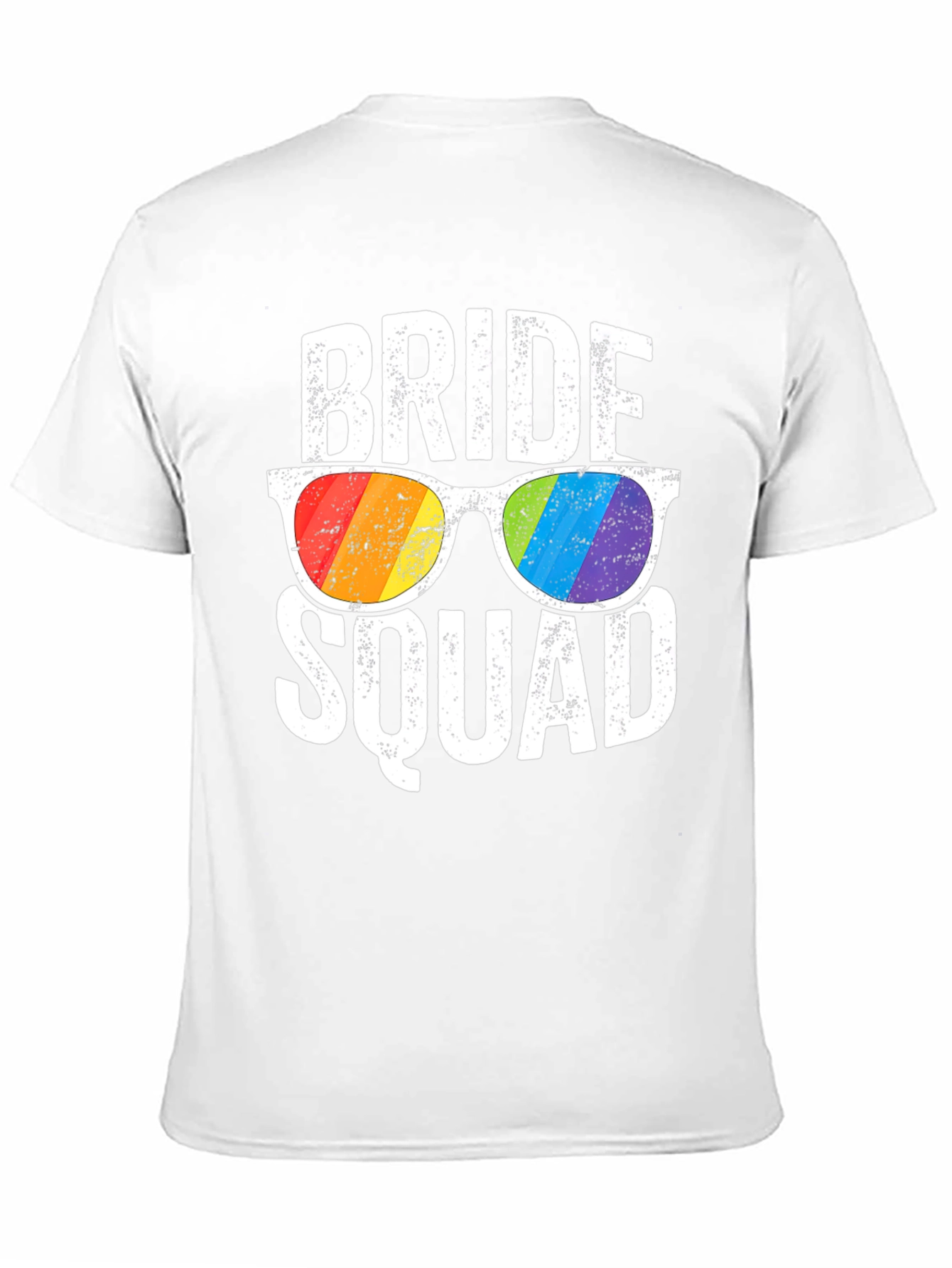 Bride Squad Rainbow Sunglasses T-Shirt