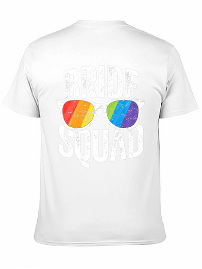 Bride Squad Rainbow Sunglasses T-Shirt