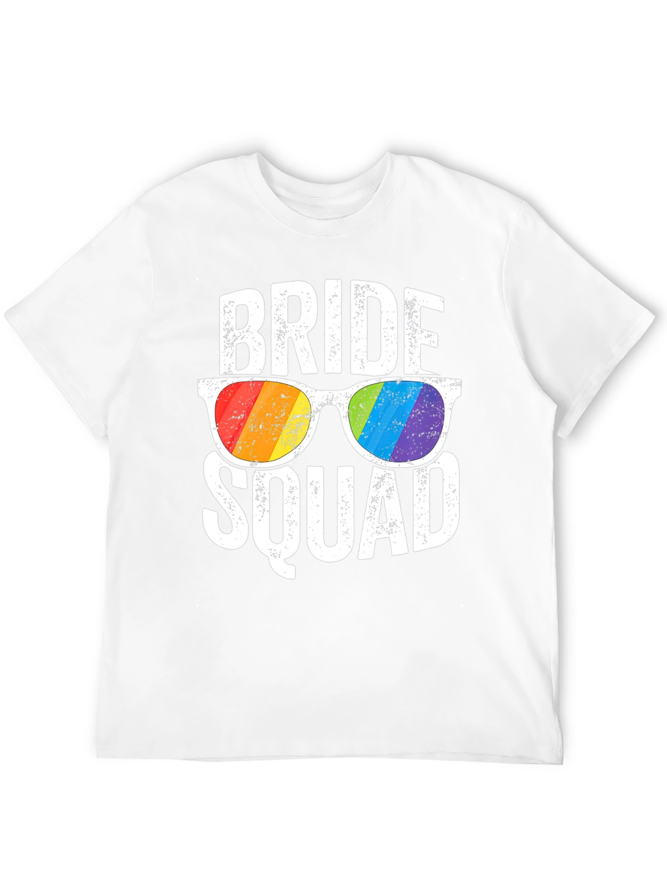 Bride Squad Rainbow Sunglasses T-Shirt