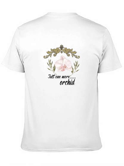 Just One More Orchid Black T-Shirt