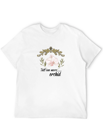 Just One More Orchid Black T-Shirt