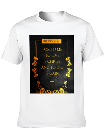 Philippians 1:21 Christian T-Shirt