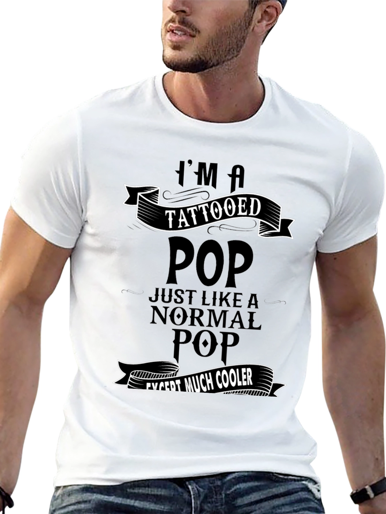 Tattooed Pop T-Shirt - Cool Dad Tee